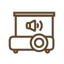 Audiovisual equipment, including video projectors and screens, whiteboards, audio systems and more